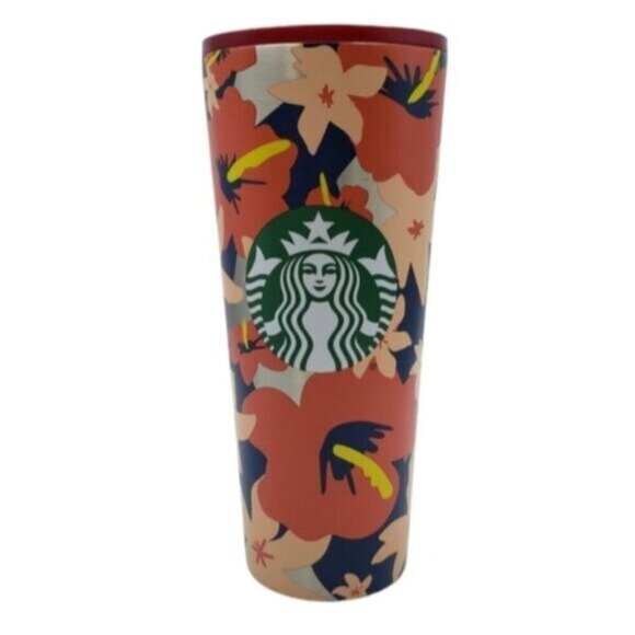Starbucks Summer 2020 Red Hibiscus Tropical Stainless Steel Cold Cup Tum… - Picture 15 of 15